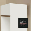 Cozinha Completa Madesa Reims Xc260001 com Armário, Balcão e Tampo - Branco