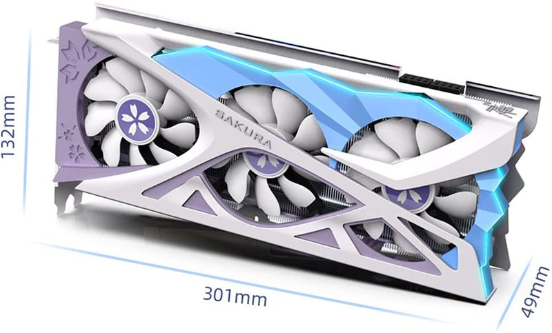 Placa de vídeo,Placa gráfica para jogos RX6800XT-16G D6 com memória 16G / 256bit / GDDR6 Modo de efeito de luz dupla DP + HD + portas de saída tipo C