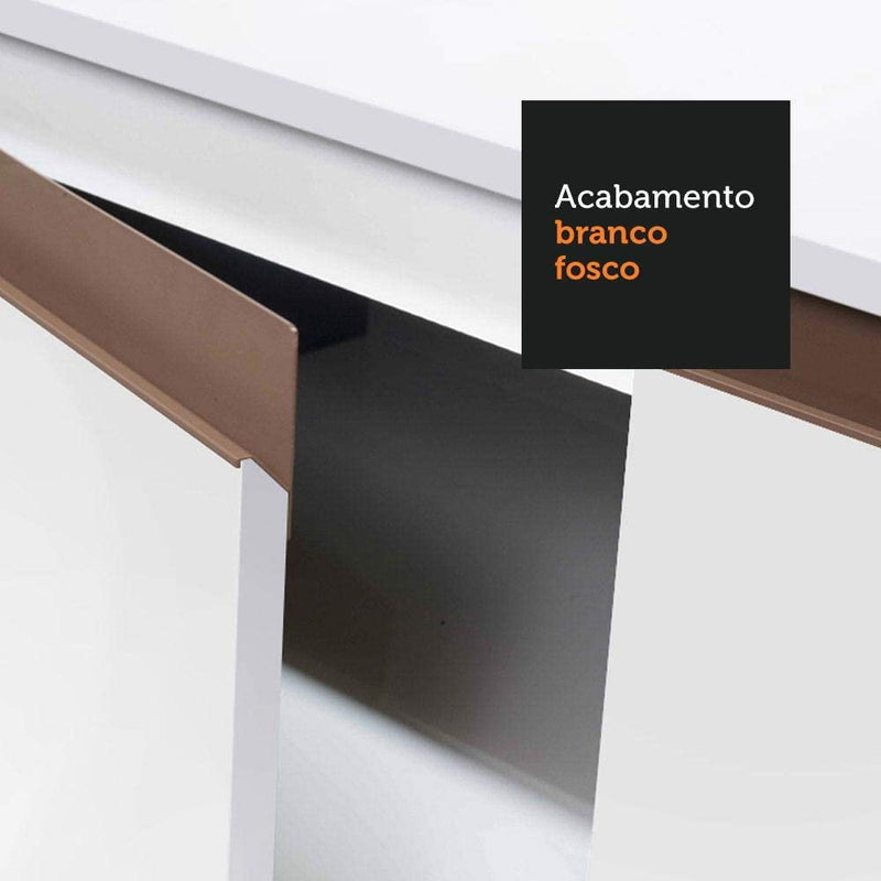 Cozinha Completa Madesa Reims 250004 com Armário e Balcão - Branco