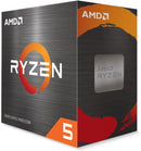 PROCESSADOR AMD RYZEN 5 5600 3.5GHz (TURBO 4.4GHz) 32MB CACHE AM4 100-100000927BOX, Cerâmica cinza