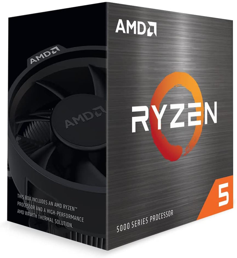 PROCESSADOR AMD RYZEN 5 5600 3.5GHz (TURBO 4.4GHz) 32MB CACHE AM4 100-100000927BOX, Cerâmica cinza