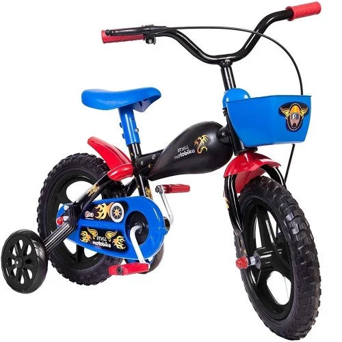 Bicicleta Infantil Styll Baby Aro 12 Motobike com Cesto