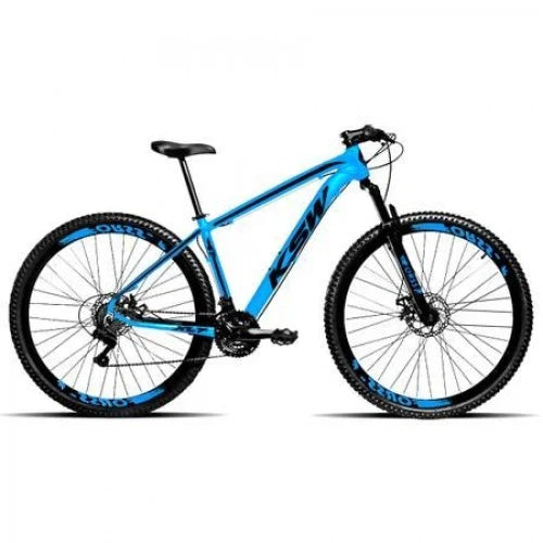 Bicicleta Aro 29 Masculina Ksw Aluminio 21 Marchas Mtb Mcz1 - Azul