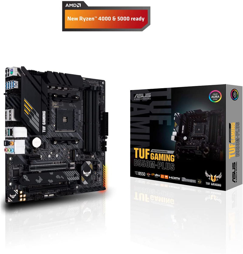 Placa Mãe Asus TUF GAMING B550M-PLUS AMD AM4 DDR4 mATX