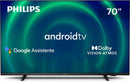 PHILIPS Android TV 70" 4K 70PUG7406/78, Google Assistant Built-in, Comando de Voz, Dolby Vision/Atmos, VRR/ALLM, Bluetooth 5.0