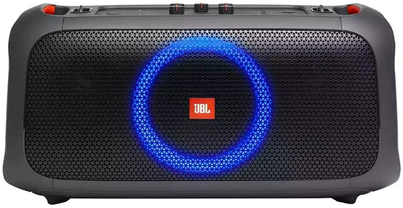 Caixa de Som Portátil Bluetooth JBL PartyBox On-The-Go, Com Microfone Sem Fio e Efeitos de Luzes - JBLPARTYBOXGOBBR2