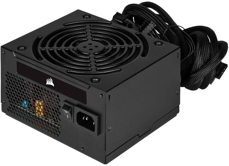 Corsair FONTE ATX 600W - VS600-80 PLUS WHITE - COM CABO DE FORCA - CP-9020224-BR, PRETO