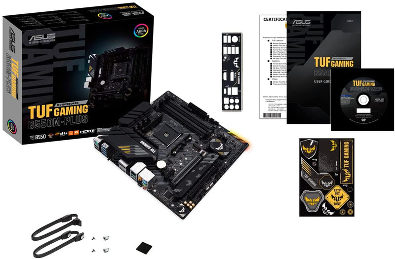 Placa Mãe Asus TUF GAMING B550M-PLUS AMD AM4 DDR4 mATX