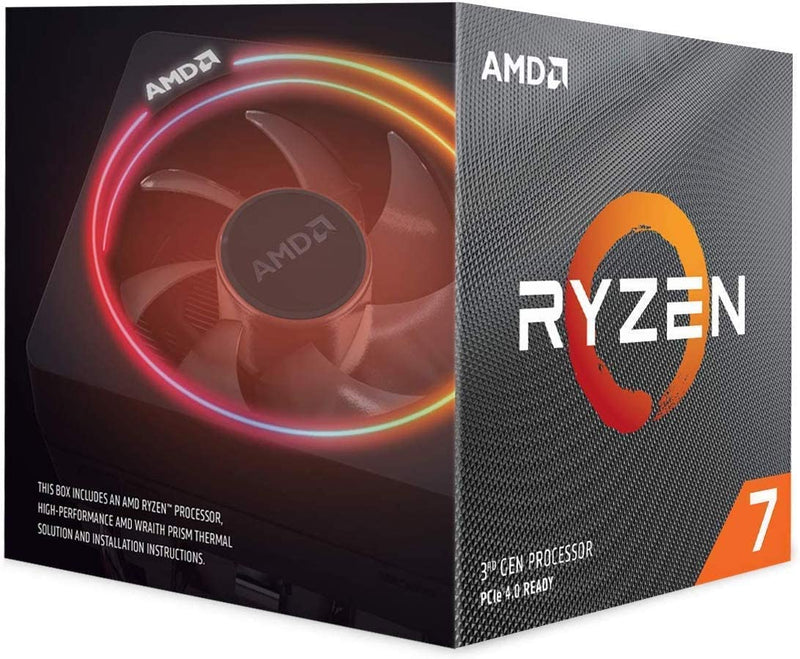Processador AMD Ryzen 7 3700X Box (AM4 / 8 Cores / 16 Threads / 3.6GHz / 36MB Cache/Cooler Wraith Prism RGB) - *S/Video Integrado*