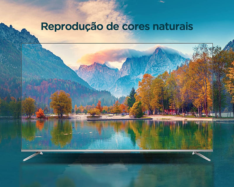 Smart TV LED 65” TCL P715 4K Android UHD HDR com Wi-Fi, Borda Ultrafina e Google Assistant