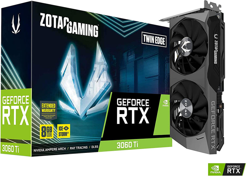 Placa de Vídeo Zotac Gaming - GeForce RTX 3060 Ti, Twin Edge, LHR, 8GB GDDR6