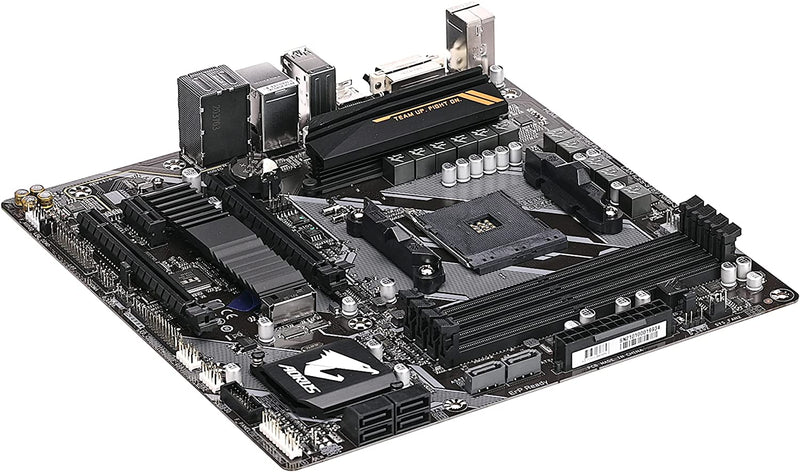 Placa-mãe Gigabyte Aorus B450 Aorus M, AMD AM4, mATX, DDR4