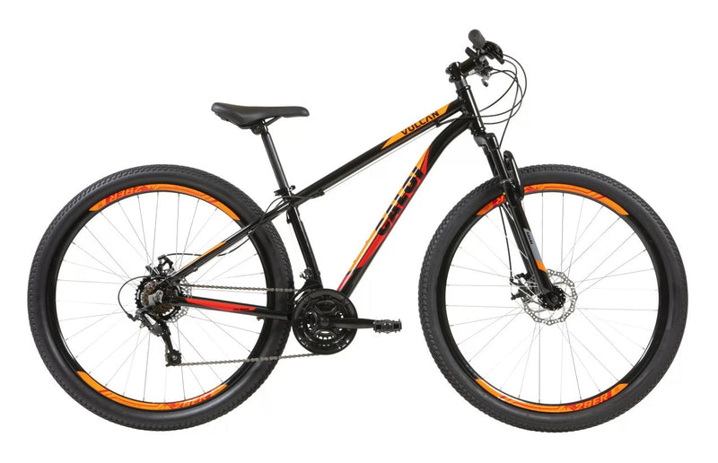 Bicicleta Caloi Vulcan Aro 29 21 Marchas com Freio a Disco - Preto