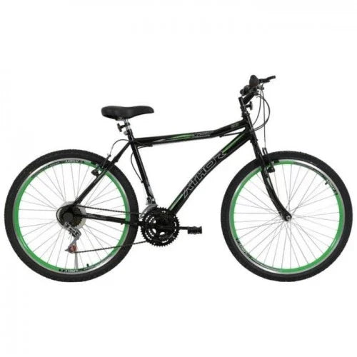 Bicicleta Aro 26 Athor Jet 18v PretoVerde