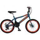 Bicicleta Infantil Aro 20 Colli Skill Boy 21 Marchas Freio a Disco - Azul Fosco/Laranja