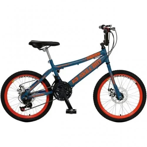 Bicicleta Infantil Aro 20 Colli Skill Boy 21 Marchas Freio a Disco - Azul Fosco/Laranja
