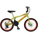 Bicicleta Infantil Aro 20 Colli Skill Boy 21 Marchas Freio a Disco - Amarelo Neon/Laranja