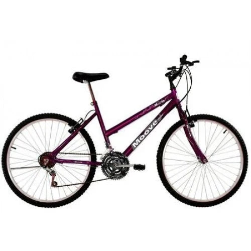 Bicicleta Aro 26 Feminina Adulto 18 Marchas Violeta Roxa