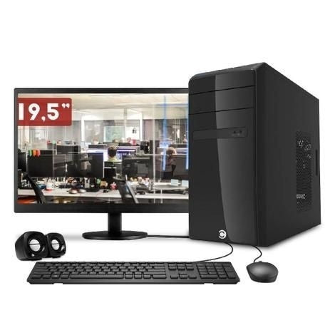 Computador CorPC Intel Core i3 4GB DDR3, HD 500GB e Monitor LED 19.5