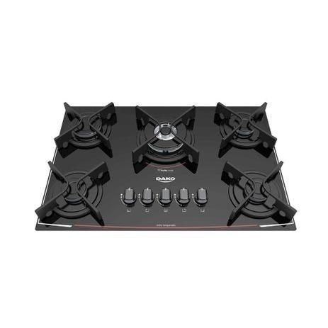 Cooktop 5 Bocas a Gás Acendimento Automático Glass Dako V01 DC5VTZ-PSO SD 300000413