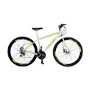Bicicleta Aro 29 Kls Sport Gold Freio Disco Mtb 21 Marchas branco/amarelo