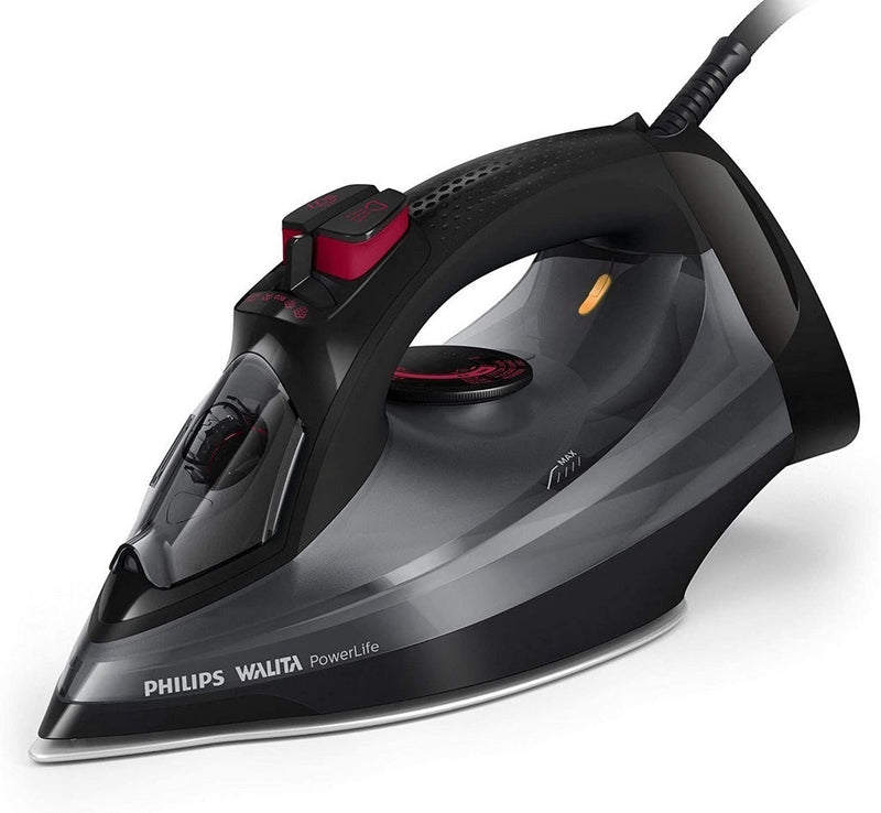 Ferro de Passar à Vapor Philips Powerlife Preto Ri2995/84 com Base Cerâmica Steamglide