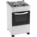 Fogão 4 Bocas de Piso Esmaltec Bali com Forno Limpa Fácil, Branco - 4080