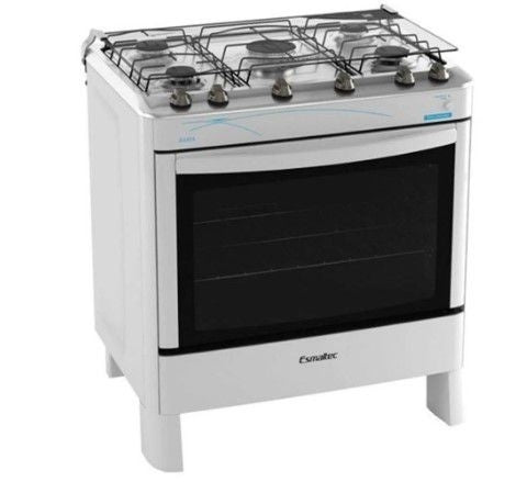 Fogão 5 Bocas Esmaltec Ágata - Acendimento Automático Branco