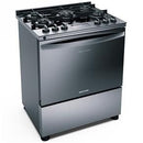 Fogão Brastemp 5 Bocas BFS5N - Inox - Com Botões Removíveis e Exclusivo Aro Protetor
