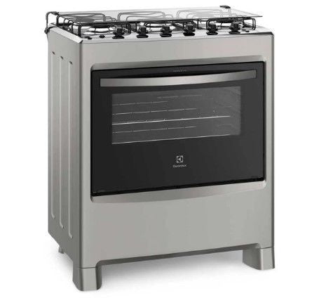 Fogão Electrolux 5 Bocas Prata 76LSU
