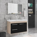 Gabinete para Banheiro com Cuba e Espelheira Max 63cm Berlin/preto Haus