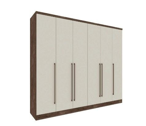 Guarda Roupa Casal 6 Portas 8 Gavetas Sevilla Tcil Móveis Cumaru