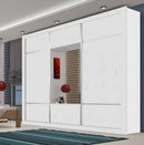 Guarda Roupa Casal Com Espelho 3 Portas De Correr Lotse Carioca Móveis