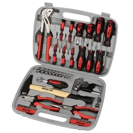 Kit Ferramentas Multifuncionais Schulz 57 Peças Em Aço