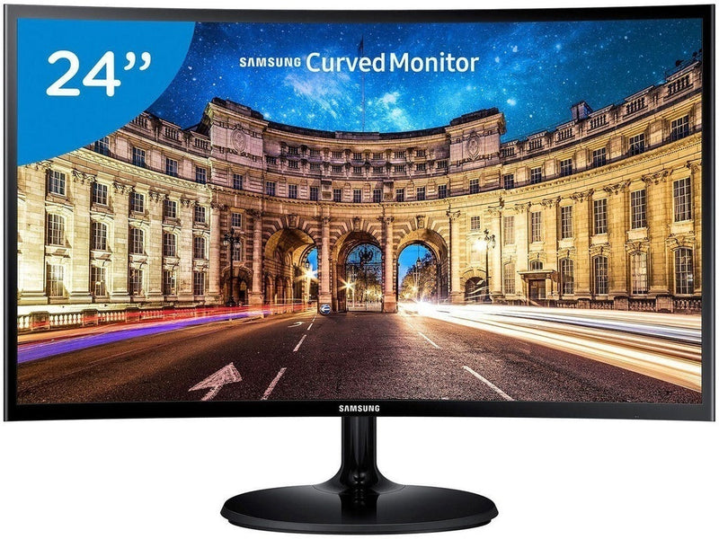 Monitor LED 24" Samsung LC24f390 1920x1080 Full HD Curvo - Preto