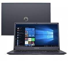 Notebook Positivo Motion Intel Atom Q464B 4GB 64GB SSD 14" Windows 10 Cinza