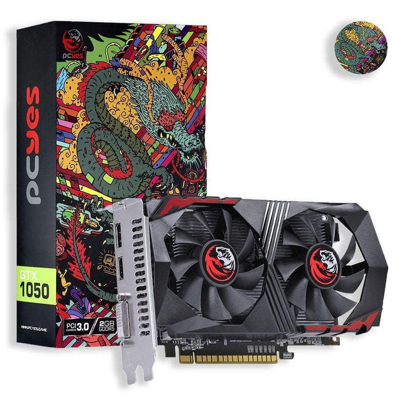 Placa de Vídeo Dual Fan gtx 1050 2Gb GDDR5 128 Bit