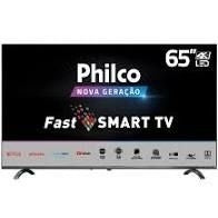 Smart TV Philco 65" QLED Ultra HD 4K com Wi-Fi 4 HDMI 2 USB e Netflix - PTV65F82SSG